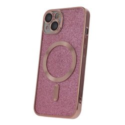 Nakładka Glitter Chrome Mag do iPhone 14 Pro różowa