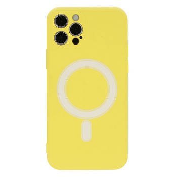 TEL PROTECT MAGSILICONE CASE DO IPHONE 12 MINI ŻÓŁTY