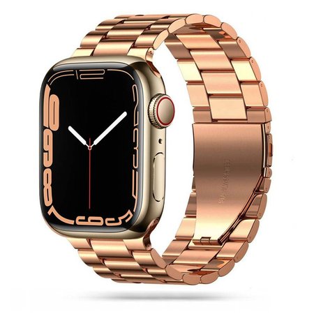 Pasek Tech-Protect Stainless do Apple Watch 1/2/3/4/5/6 (38/40 mm) różowe złoto