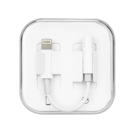 Adapter HF/audio do iPhone Lightning 8-pin - Jack 3,5mm BOX (w pudełku, żeński)