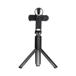 Zestaw / uchwyt selfie z pilotem na bluetooth triopod z lusterkiem czarny SSTR-11
