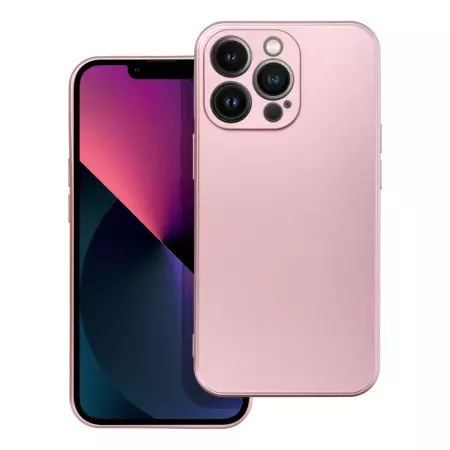 Futerał METALLIC do IPHONE 13 Pro różowy
