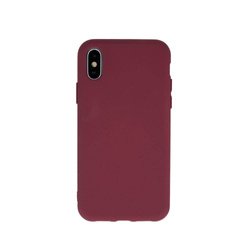 Nakładka Silicon do Samsung Galaxy A12 burgundowa