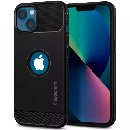 Spigen nakładka Rugged Armor do iPhone 13 matte czarna