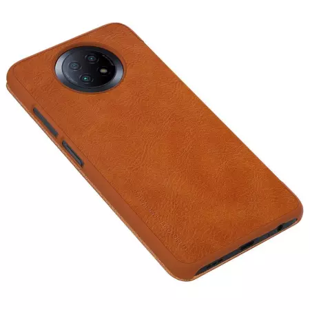 ETUI NILLKIN QIN DO XIAOMI REDMI NOTE 9T BRĄZOWY