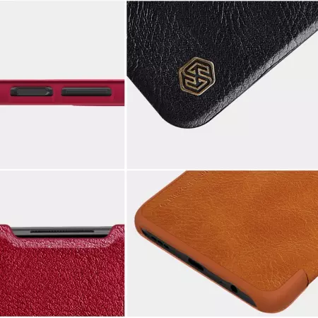 ETUI NILLKIN QIN DO XIAOMI REDMI NOTE 9T BRĄZOWY
