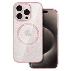  Glitter Magsafe Case do Iphone 14 Pro różowy clear