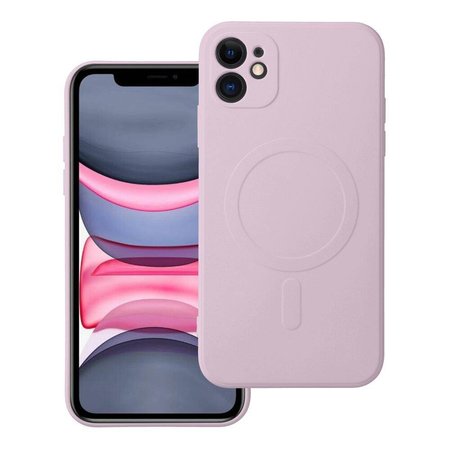Futerał Silicone Mag Cover do IPHONE 11 różowy