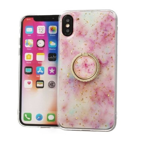 Nakładka Marble Ring do Iphone X/XS jasnoróżowa