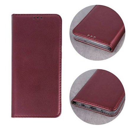 Etui Smart Magnetic do Samsung A22 4G burgundowy