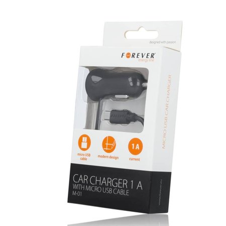 Ład. Sam. Forever MICRO USB 1A 2,5m M-01 czarna