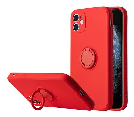 Vennus Silicone Ring do Iphone 13 Pro Czerwony