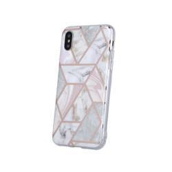 Nakładka Geometric Marmur do iPhone 7 / 8 / SE 2020 różowa