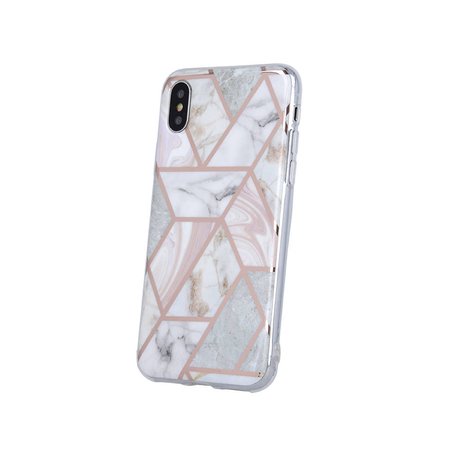 Nakładka Geometric Marmur do Samsung Galaxy S22 różowa