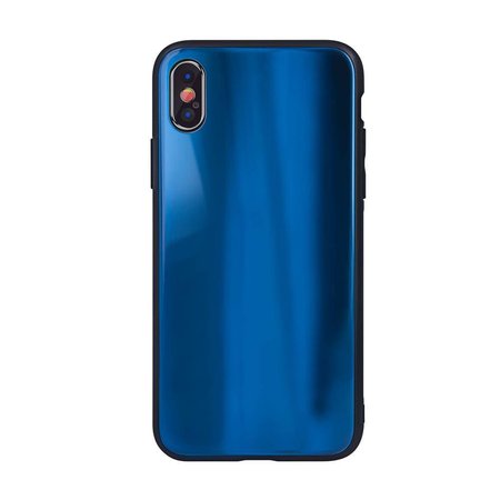 Nakładka Aurora Glass do iPhone X / iPhone XS ciemnoniebieska