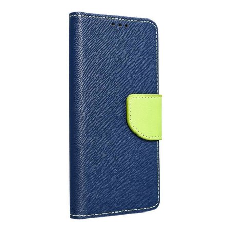 Kabura Fancy Book do  SAMSUNG A51 granatowy/limonka