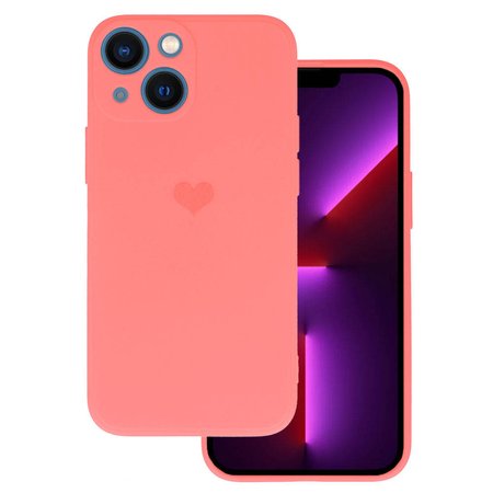  Vennus Silicone Heart Case do Iphone 13 wzór 1 koralowy