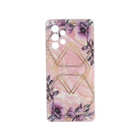 Etui Xiaomi 12 5G/12X 5G Marmur + Trójkąty + Kwiaty róż
