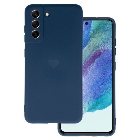 Vennus Silicone Heart Case do Samsung Galaxy S21 FE wzór 1 granatowy