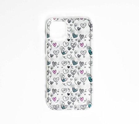 Etui Samsung A53 Serduszka Transparentny