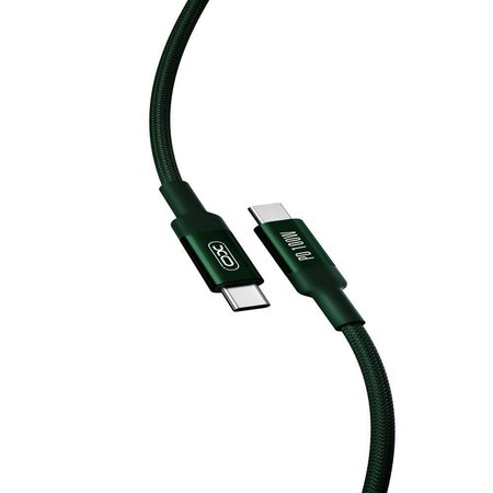 XO kabel NB-Q168 PD USB-C - USB-C 1,0 m 100W zielony