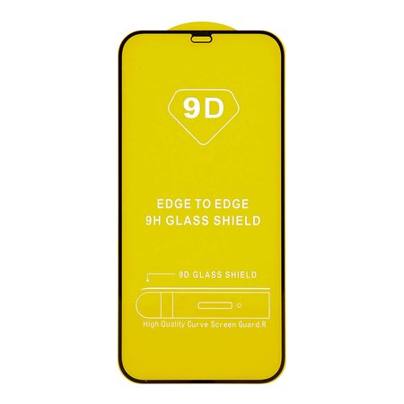 Szkło hartowane 9D do iPhone 14 Pro Max 6,7" czarna ramka