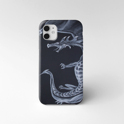 Etui iPhone 14 Pro Smok czarne tło