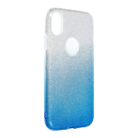 Futerał Forcell SHINING do IPHONE XR ( 6,1" ) transparent/niebieski
