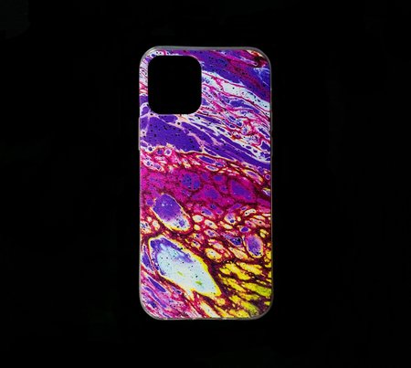 Etui iPhone 12/12 Pro Farba różowy-żółty