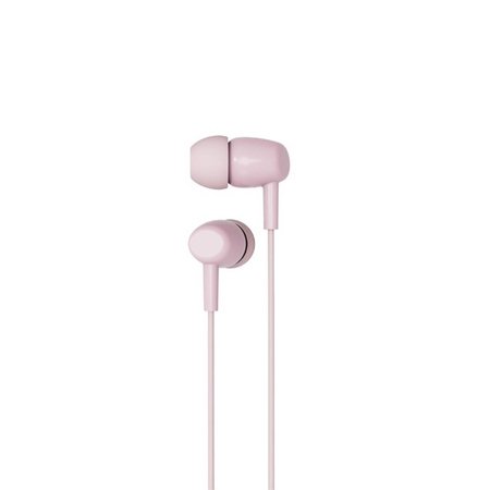 XO Słuchawki przewodowe EP50 jack 3,5mm dokanałowe różowe