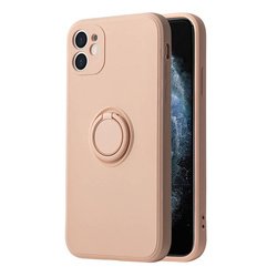 Vennus Silicone Ring do Samsung Galaxy A12 Jasnoróżowy