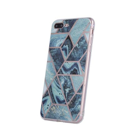 Nakładka Geometric Marmur do Huawei Y5p ciemnoniebieska