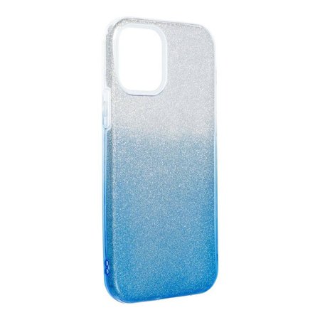 Futerał Forcell SHINING do IPHONE 12 / 12 PRO transparent/niebieski