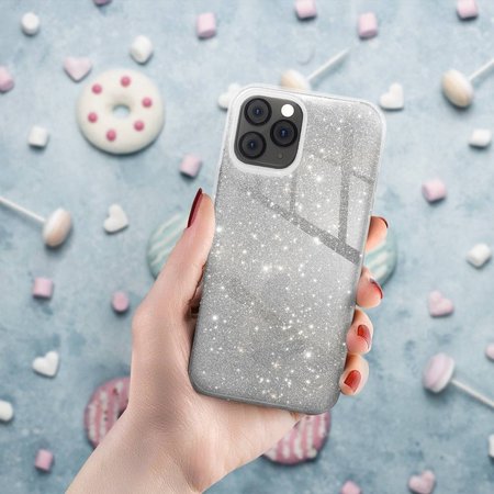 Futerał Forcell SHINING do SAMSUNG Galaxy A22 5G srebrny