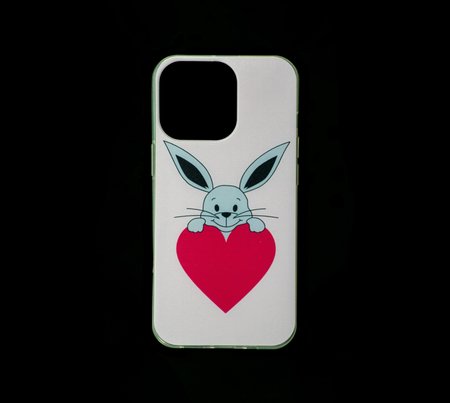 Etui iPhone 11 Króliczek Różowe tło
