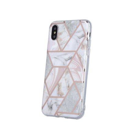 Nakładka Geometric Marmur doiPhone 12 Mini 5,4&quot; różowa