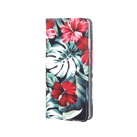 Etui Smart Trendy do Xiaomi Mi 11i / Poco F3 / Poco F3 Pro / Redmi K40 / K40 Pro red flower