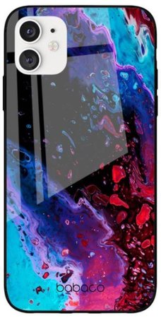 ETUI PREMIUM GLASS Babaco Abstrakt 016 Iphone XS Wielobarwny 5903537742540 TTT