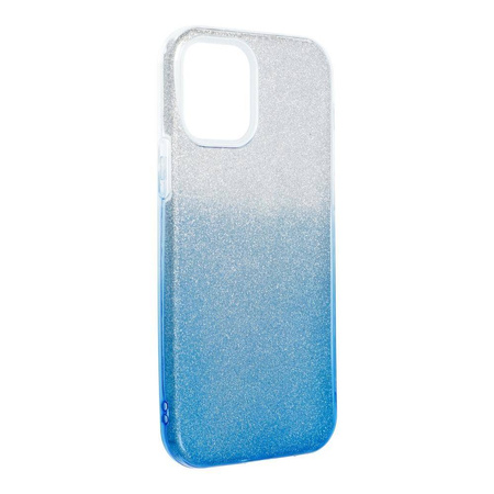 Futerał Forcell SHINING do IPHONE 12 / 12 PRO transparent/niebieski