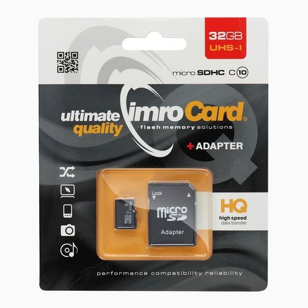 Karta Pamięci IMRO microSD 32GB z adapterem SD - KLASA 10 UHS