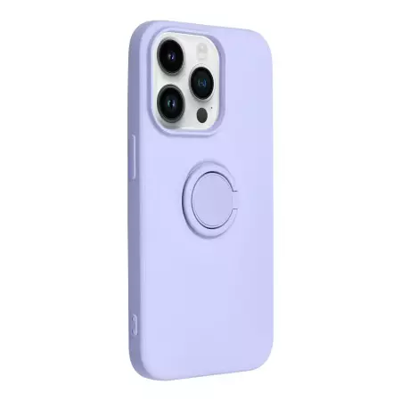 Futerał SILICONE RING do IPHONE 14 PRO fioletowy
