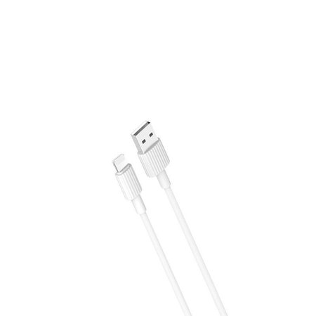 XO wytrzymały kabel USB - Lightning 1,0 m 2,4A biały