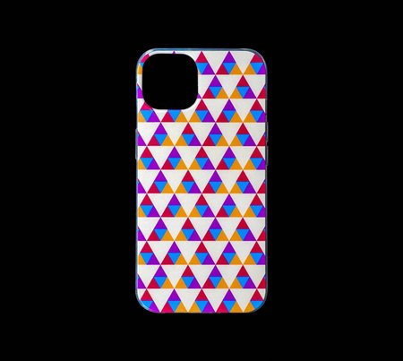 Etui iPhone 12/12 Pro Trójkąty Żółty