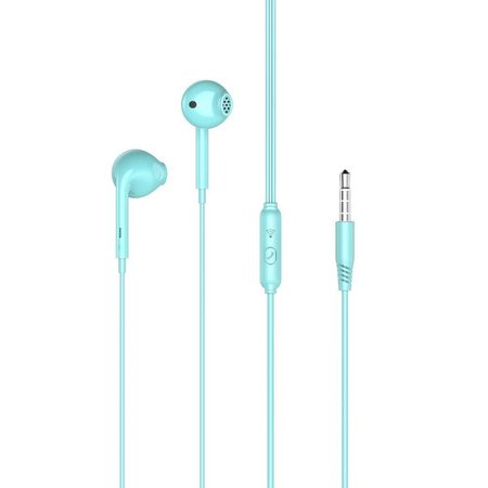 XO Słuchawki przewodowe EP28 jack 3,5mm zielone