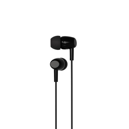 XO Słuchawki przewodowe EP50 jack 3,5mm dokanałowe czarne