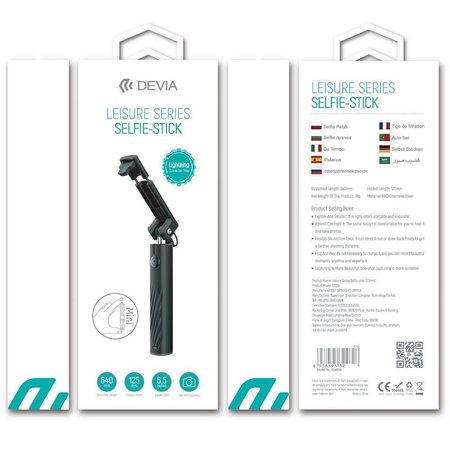 Devia selfieStick Leisure 8-pin czarny