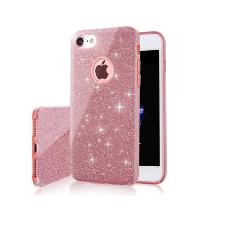 Nakładka Glitter 3w1 do Samsung A71 różowa