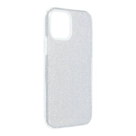 Futerał Forcell SHINING do IPHONE 12 / 12 PRO srebrny