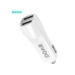 BWOO ładowarka samochodowa CC16 2x USB 2,1A biała