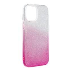 Futerał Forcell SHINING do IPHONE 12 MINI transparent/róż